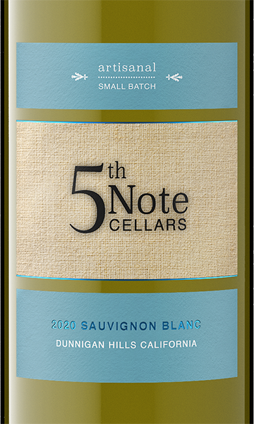 5th Note Cellars 2020 Sauvignon Blanc Dunnigan Hills, California