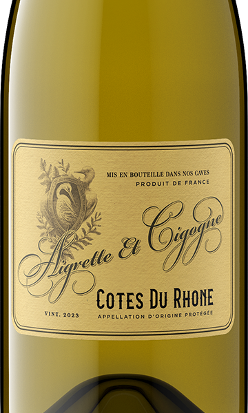 Aigrette et Cigogne 2023 White Blend Côtes du Rhône, France