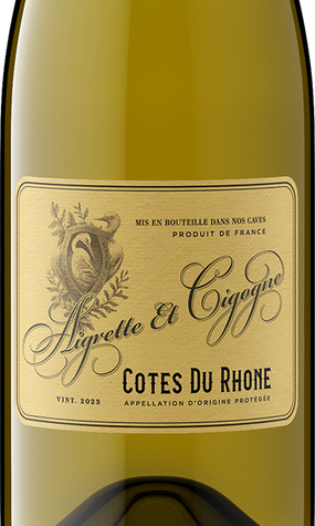 Aigrette et Cigogne 2023 White Blend Côtes du Rhône, France