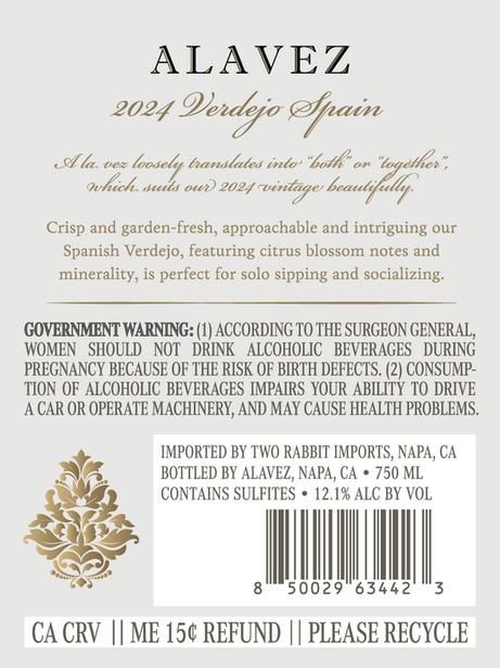 Alavez 2024 Verdejo, Spain