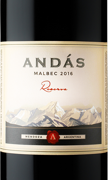 Andás 2016 Malbec Reserva Mendoza, Argentina