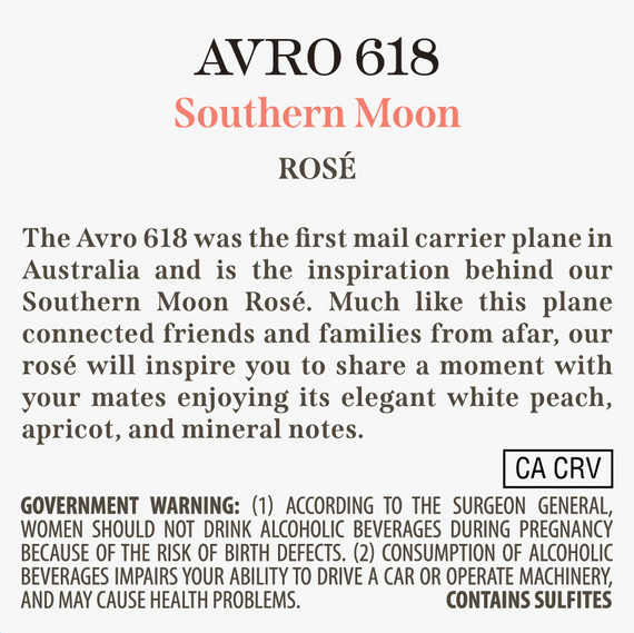 Avro 618 2021 Rosé South Eastern Australia, Australia