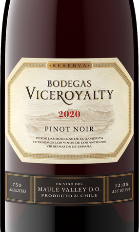 Bodegas Viceroyalty 2020 Pinot Noir Maule Valley DO, Chile
