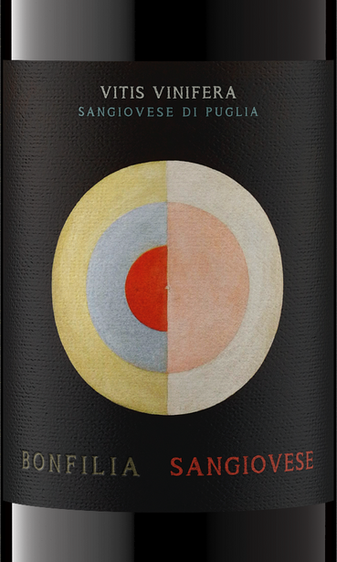 Bonfilia 2024 Sangiovese Front Label