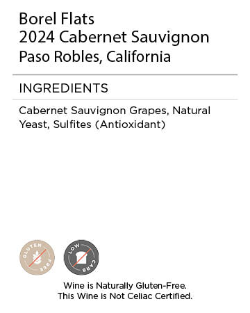 Borel Flats Cab Sauv Serving Facts