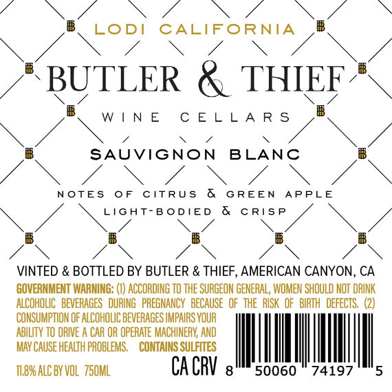 Buy Butler & Thief 2022 Sauvignon Blanc – Firstleaf