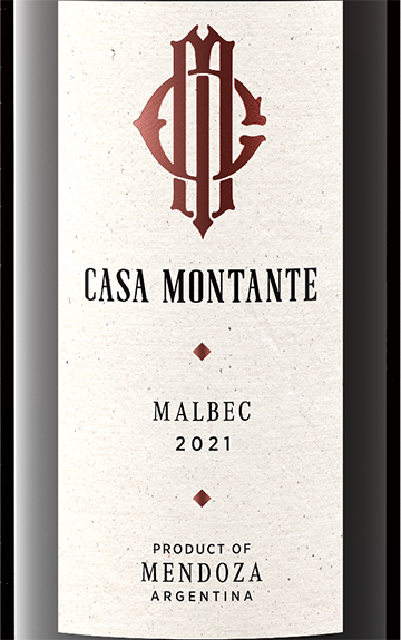 Casa Montante 2021 Malbec Mendoza, Argentina