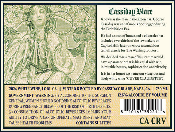 Cassiday Blare 2024 White Blend Lodi