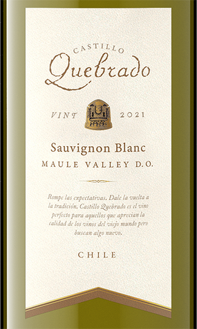 Castillo Quebrado 2021 Sauvignon Blanc Maule Valley DO, Chile