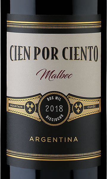Cien por Ciento 2018 Malbec Argentina