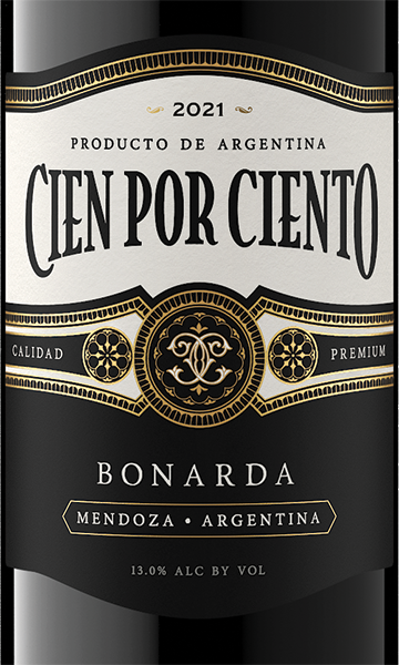 Cien por Ciento 2021 Bonarda Mendoza, Argentina