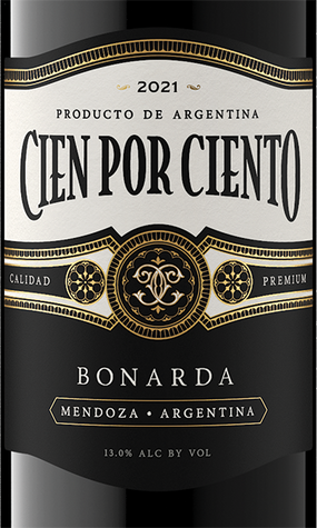 Cien por Ciento 2021 Bonarda Mendoza, Argentina