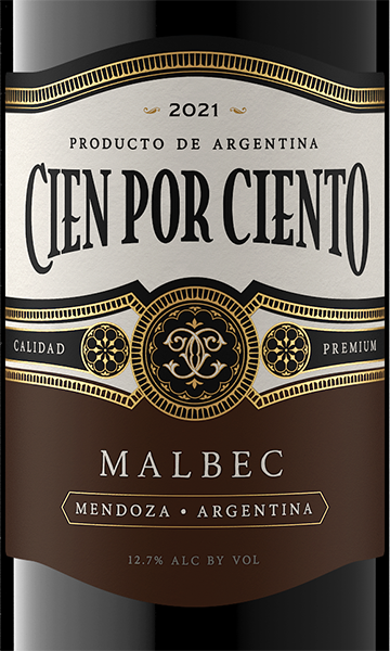 Cien por Ciento 2021 Malbec Mendoza, Argentina