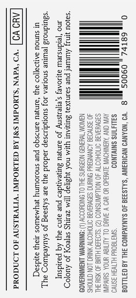 The Compaynys of Beestys 2020 Red Blend Western Cape, South Africa