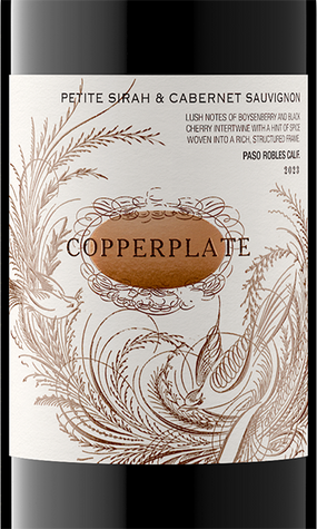 Copperplate 2023 Petite Sirah - Cabernet Sauvignon Paso Robles, California