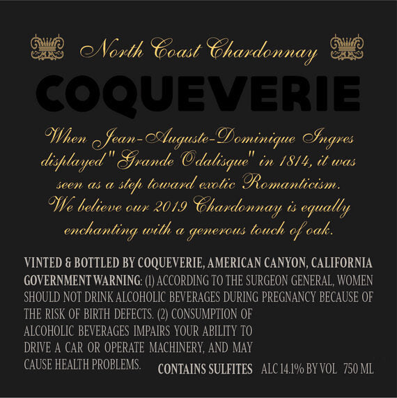 Coqueverie 2019 Chardonnay North Coast, California