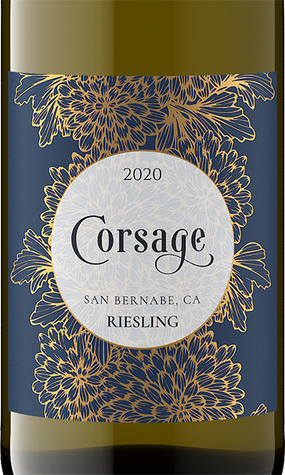 Corsage 2020 Sweet Aromatic Riesling San Bernabe, California