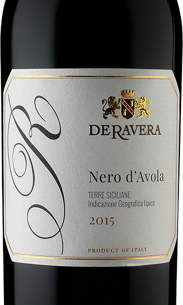 DeRavera 2015 Nero d'Avola Terre Siciliane IGT Italy