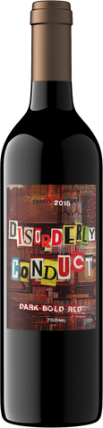 Disorderly Conduct 2018 Dark Bold Red California