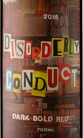 Disorderly Conduct 2016 Dark Bold Red California