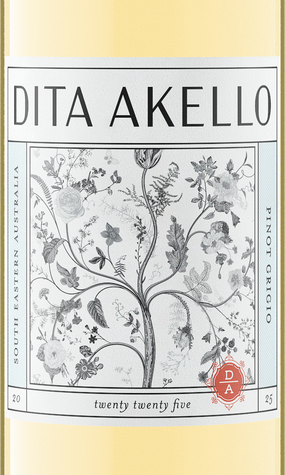 Dita Akello 2025 Pinot Grigio Front Label