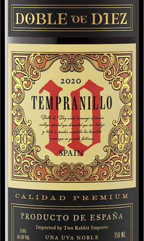 Doble de Diez 2020 Tempranillo, Spain