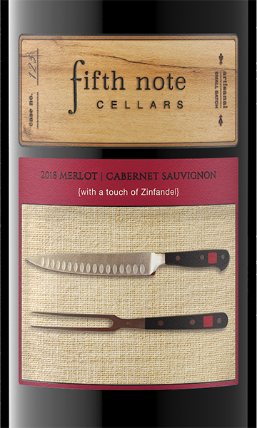 Fifth Note Cellars 2018 Merlot – Cabernet Sauvignon Blend California