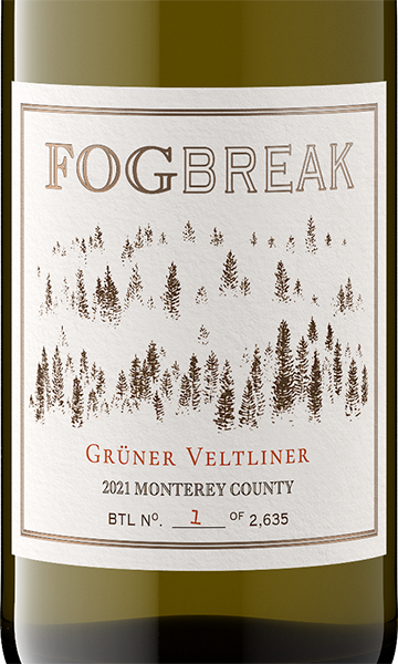 FogBreak 2021 Grüner Veltliner Monterey County, California