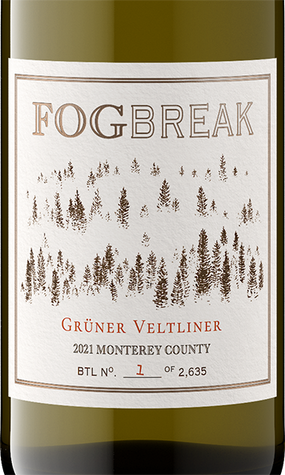 FogBreak 2021 Grüner Veltliner Monterey County, California