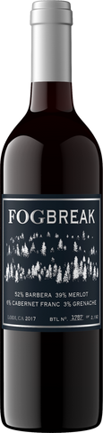 Fogbreak 2017 Barbera Merlot Cabernet Franc Grenache Lodi, California