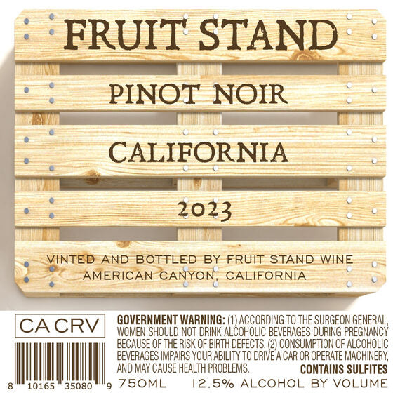 Fruit Stand 2023 Pinot Noir, California