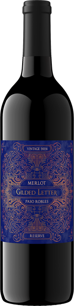 Gilded Letter Merlot Bottle