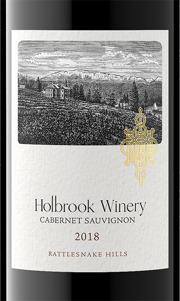 Holbrook Winery 2018 Cabernet Sauvignon Rattlesnake Hills, Washington