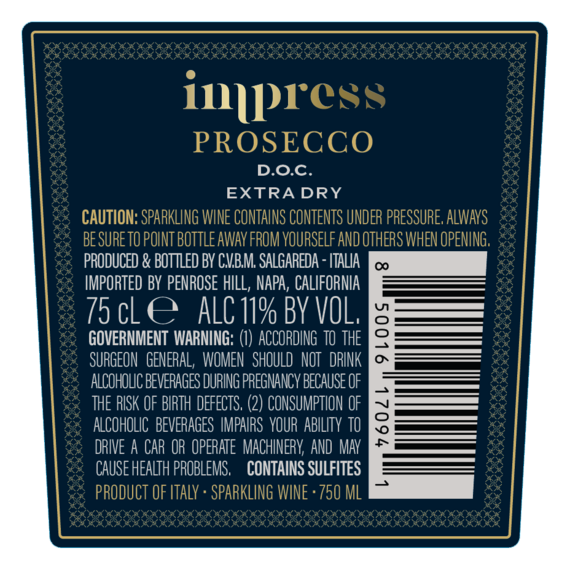 Impress NV Extra Dry Prosecco DOC, Italy