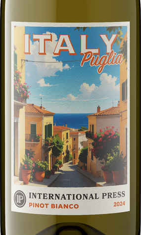 International Press 2024 Pinot Bianco Front Label