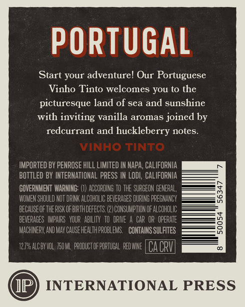 International Press NV Vinho Tinto, Portugal