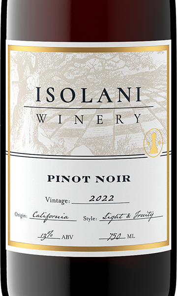 Isolani Winery 2022 Pinot Noir, California