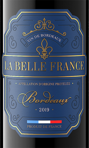 La Belle France 2019 Bordeaux Rouge Bordeaux AOP, France