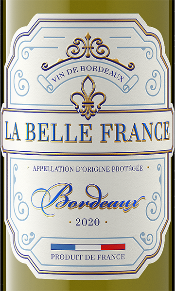 La Belle France 2020 Bordeaux Blanc Bordeaux AOP, France