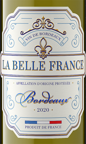 La Belle France 2020 Bordeaux Blanc Bordeaux AOP, France