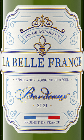 La Belle France 2021 Bordeaux Blanc Bordeaux AOP, France