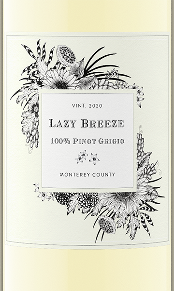 Lazy Breeze 2020 Pinot Grigio Monterey County, California