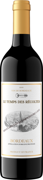 Le Temps des Récoltes 2020 Bordeaux Rouge Bordeaux AOP, France