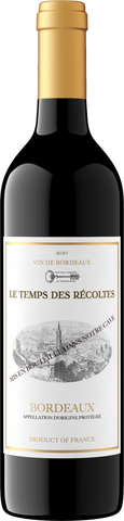 Le Temps des Récoltes 2020 Bordeaux Rouge Bordeaux AOP, France