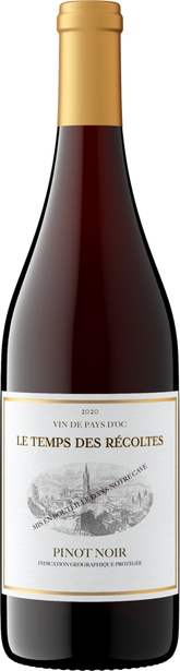 Le Temps des Récoltes 2020 Pinot Noir Pays d'Oc IGP, France