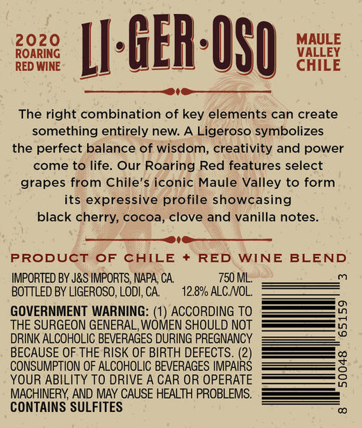 Ligeroso 2020 Red Blend Maule Valley DO, Chile