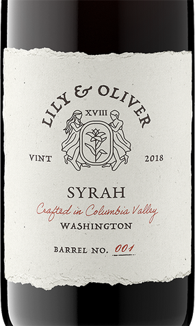 Lily & Oliver 2018 Syrah Columbia Valley, Washington