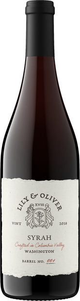 Lily & Oliver 2018 Syrah Columbia Valley, Washington