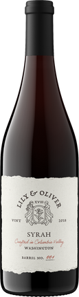 Lily & Oliver 2018 Syrah Columbia Valley, Washington