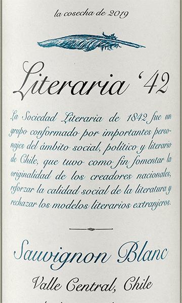 Literaria '42 2019 Sauvignon Blanc Valle Central, Chile